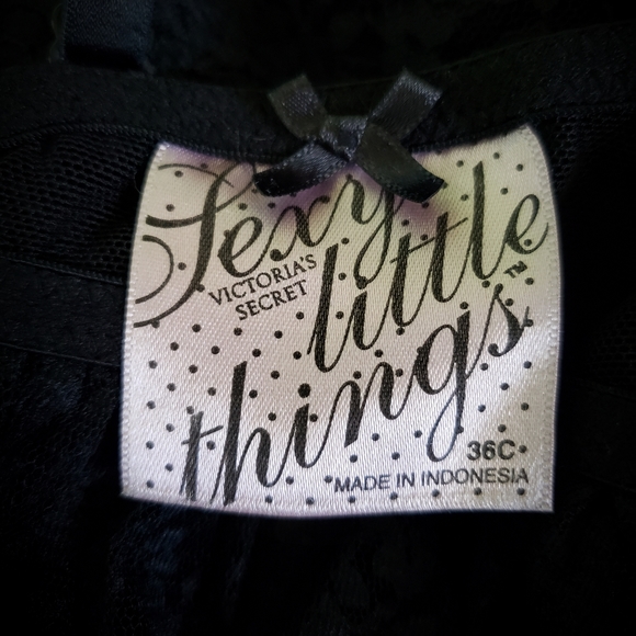 VS Black Sweetheart Babydoll Lace Chemise Lingerie 36C - Picture 4 of 4